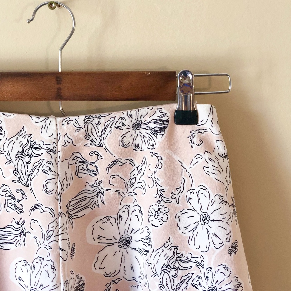 Pink Flowy Floral Shorts